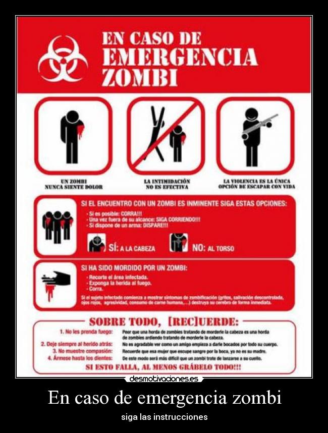 En caso de emergencia zombi -