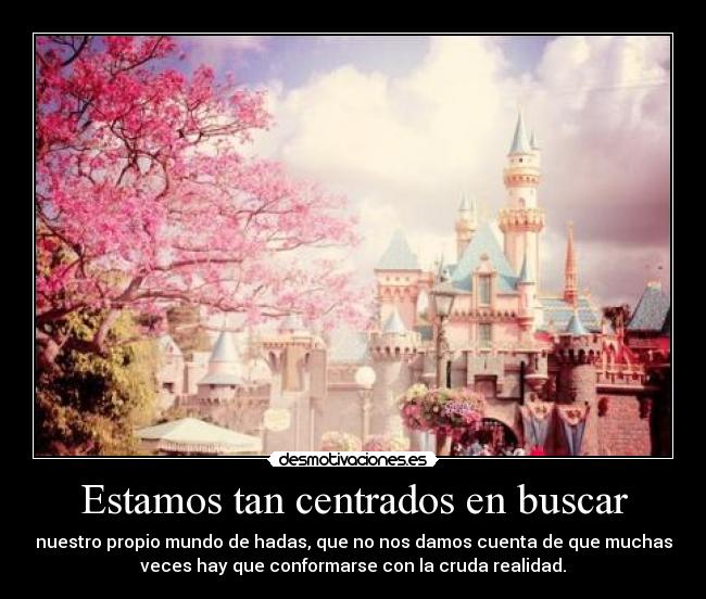 Estamos tan centrados en buscar -