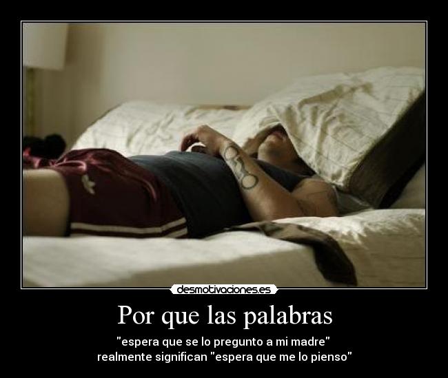 Por que las palabras -