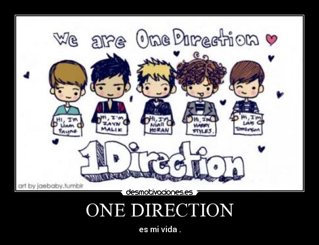 ONE DIRECTION - es mi vida .