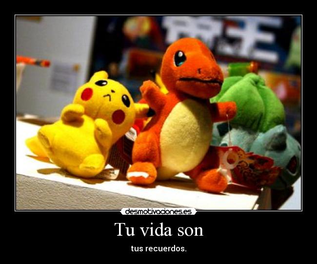 Tu vida son - tus recuerdos.
