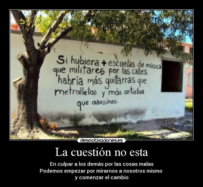 La cuestión no esta -
