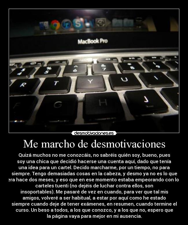 Me marcho de desmotivaciones - 