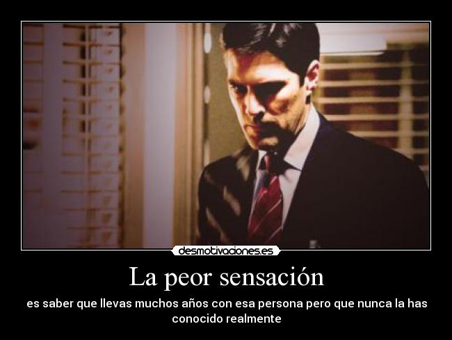 La peor sensación - 