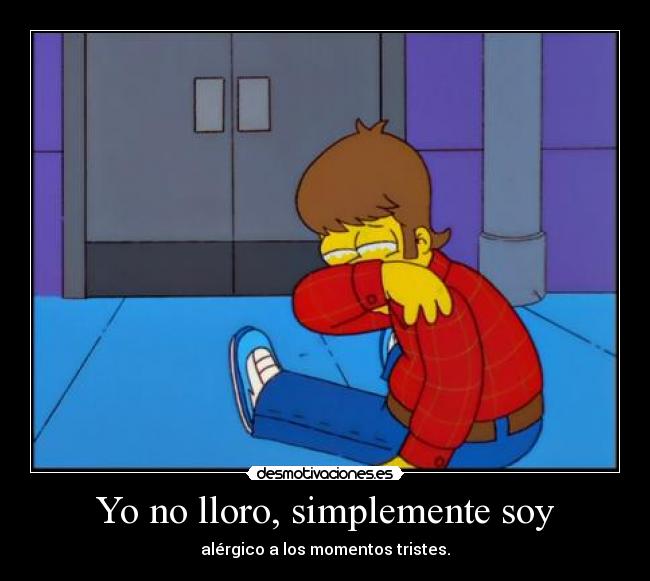 Yo no lloro, simplemente soy -