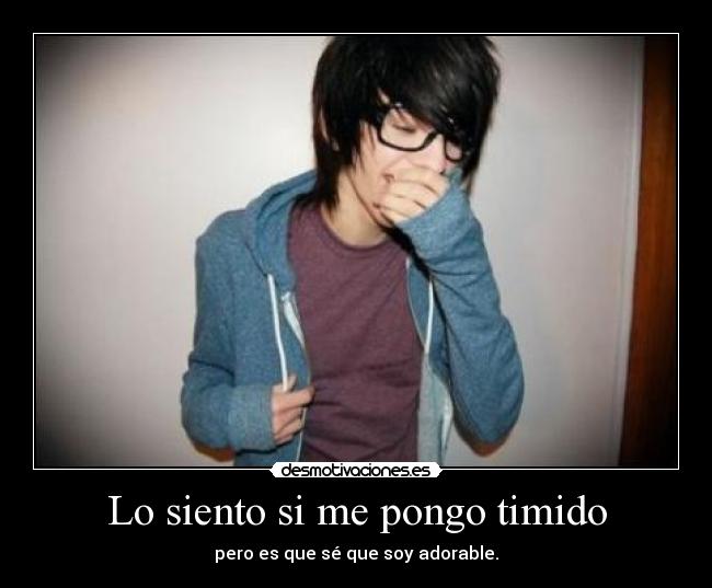 Lo siento si me pongo timido - 