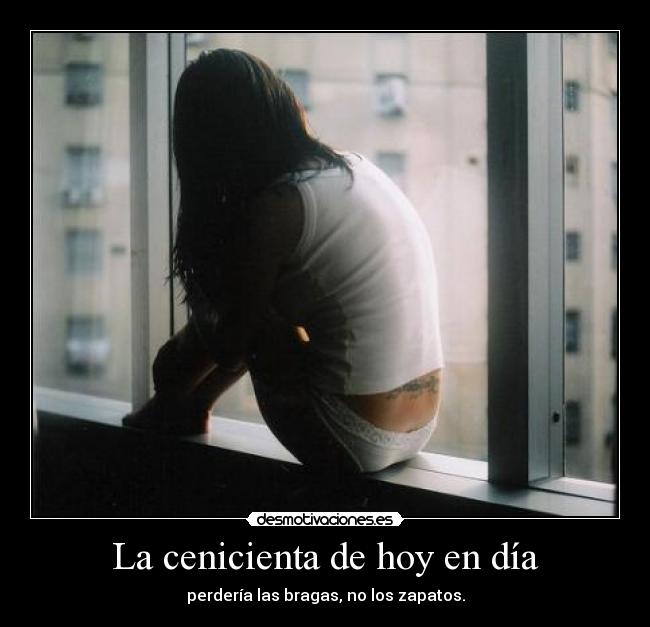 carteles cenicienta dia bragas pink desmotivaciones