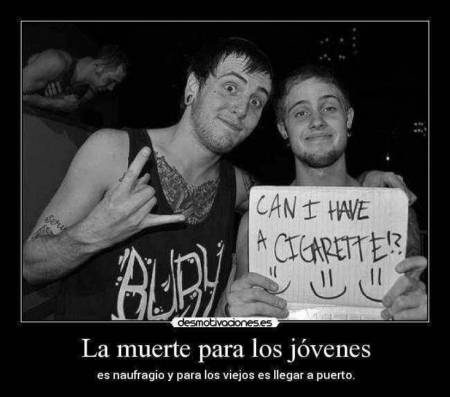 La muerte para los jóvenes -