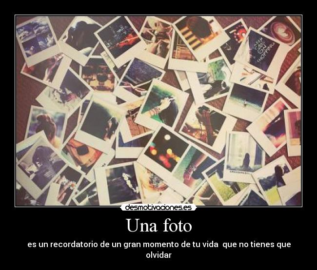 Una foto -