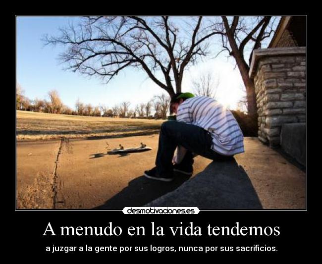 A menudo en la vida tendemos - 