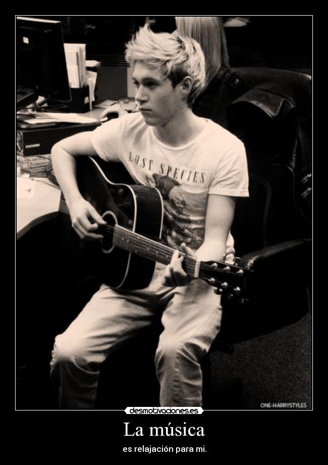 La música - es relajación para mi.