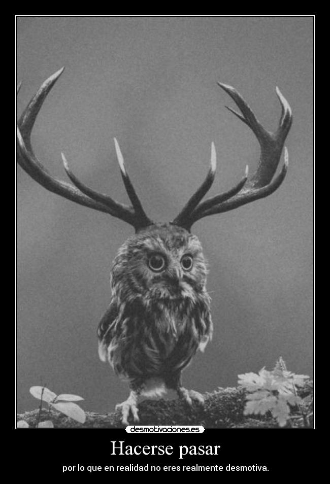 Hacerse pasar - por lo que en realidad no eres realmente desmotiva.