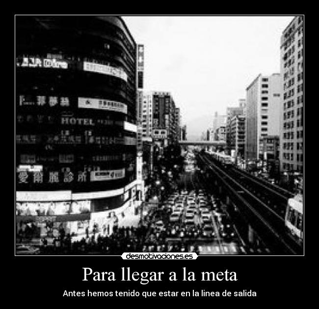 Para llegar a la meta - 