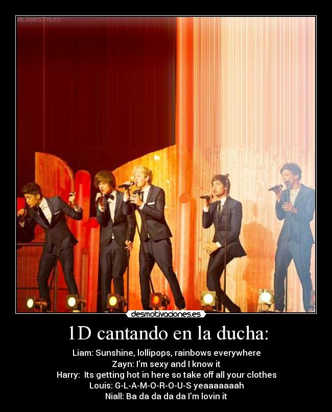 1D cantando en la ducha: - 