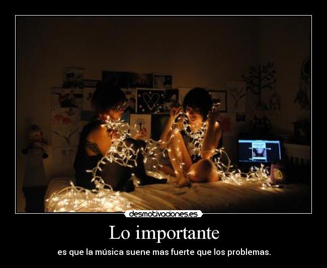 Lo importante -