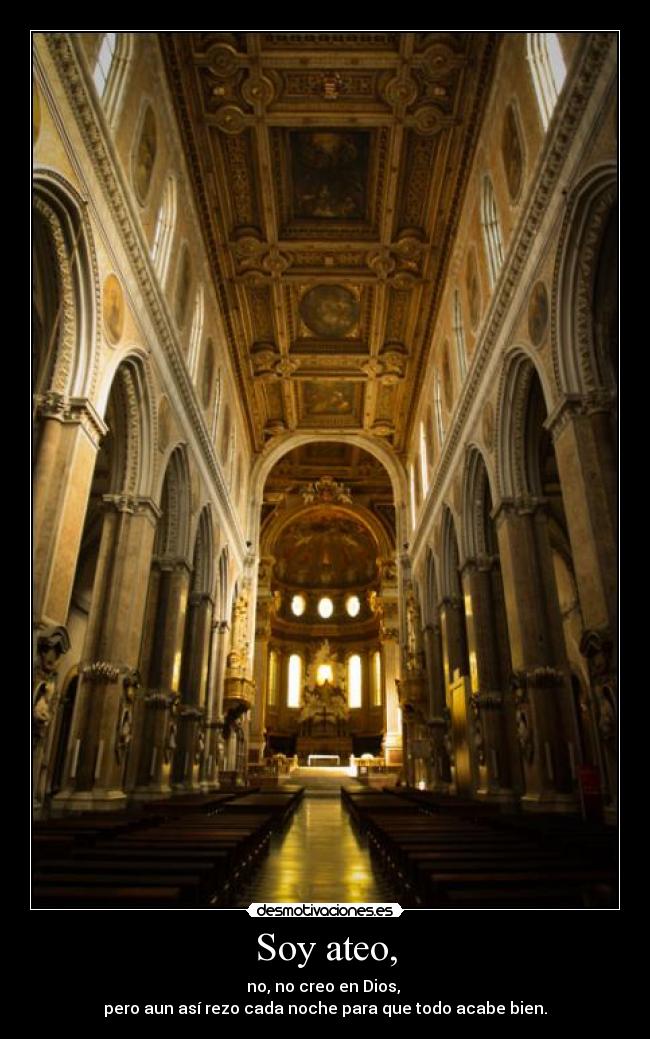 Soy ateo, -