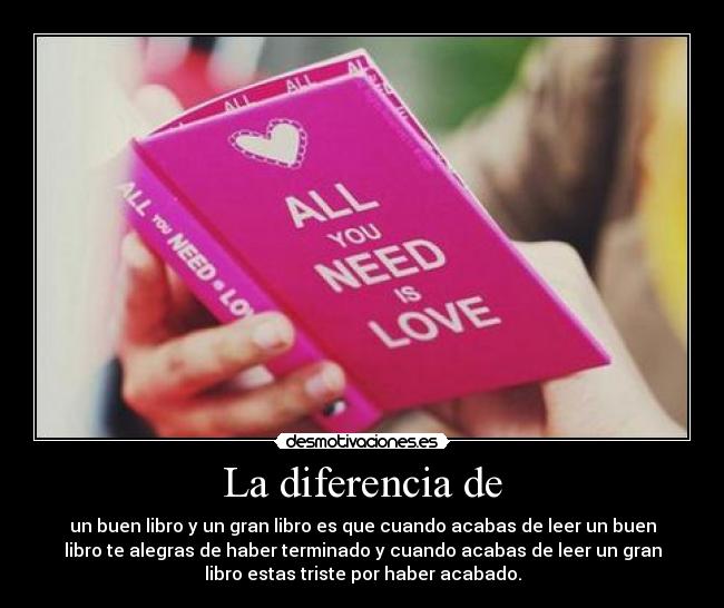 La diferencia de -