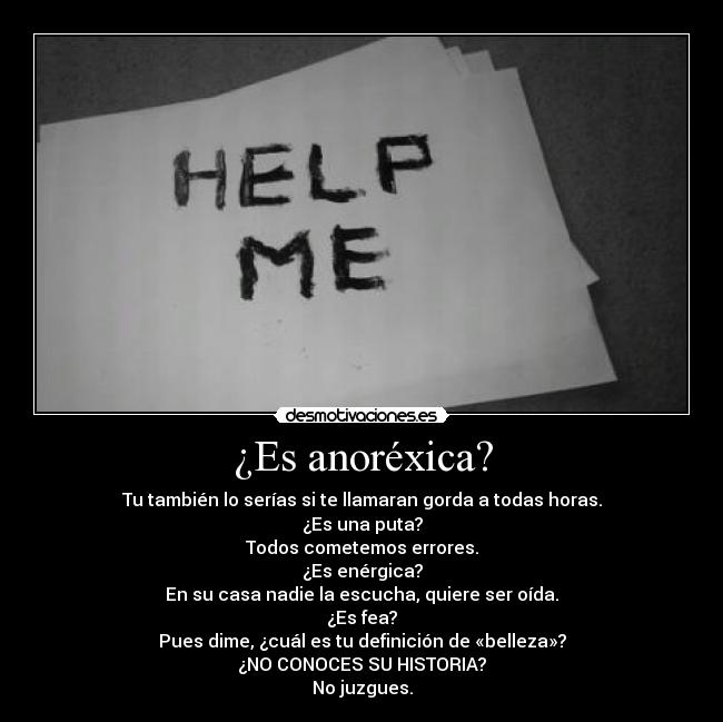 ¿Es anoréxica? - 