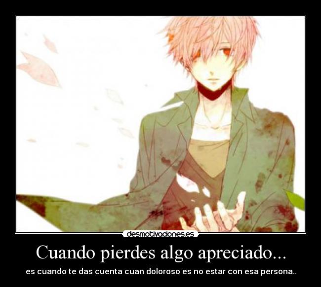 Cuando pierdes algo apreciado... - 
