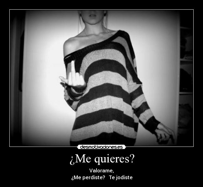 ¿Me quieres? - 