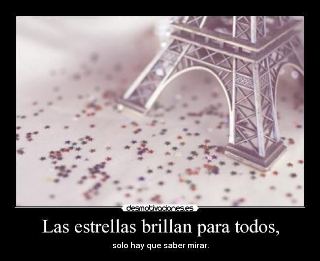 Las estrellas brillan para todos, - 