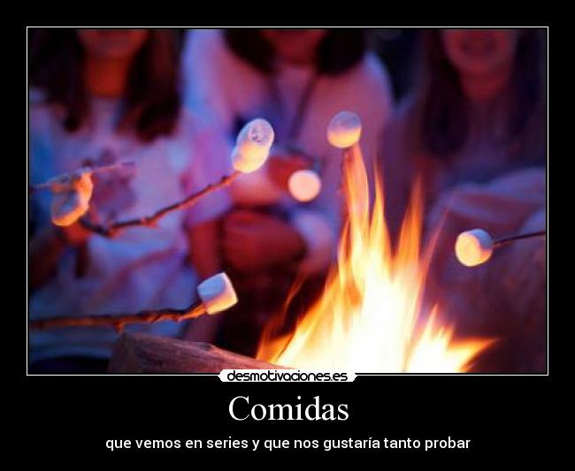 Comidas - que vemos en series y que nos gustaría tanto probar