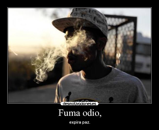 Fuma odio, - 