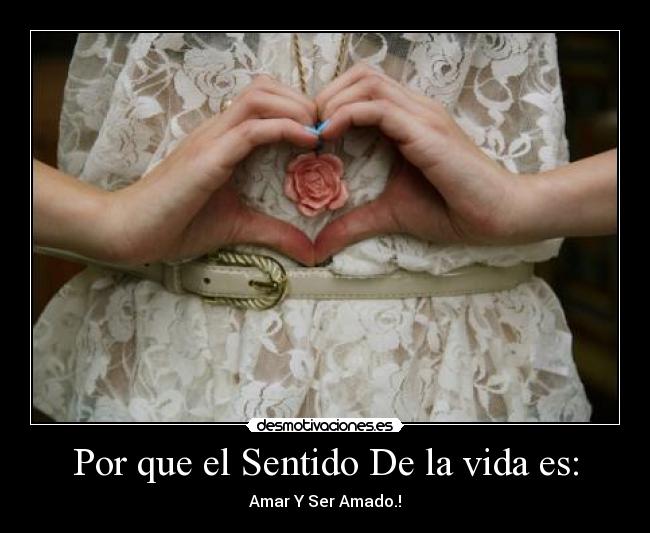 Por que el Sentido De la vida es: - 