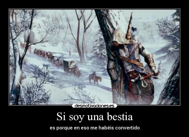 carteles assassin creed connor desmotivaciones