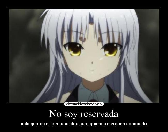 No soy reservada - 