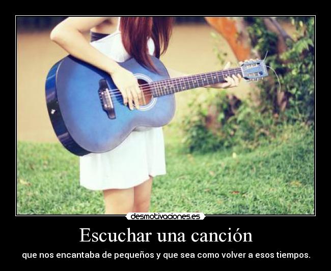 Escuchar una canción -