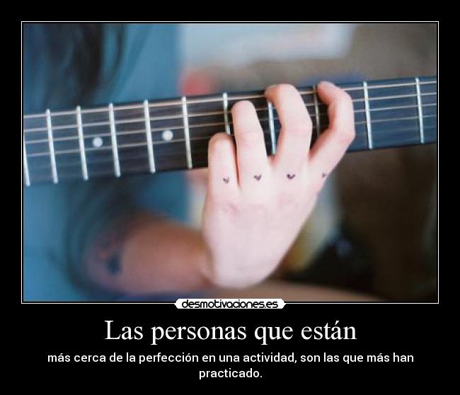 Las personas que están -