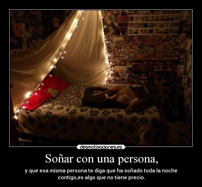 Soñar con una persona, -