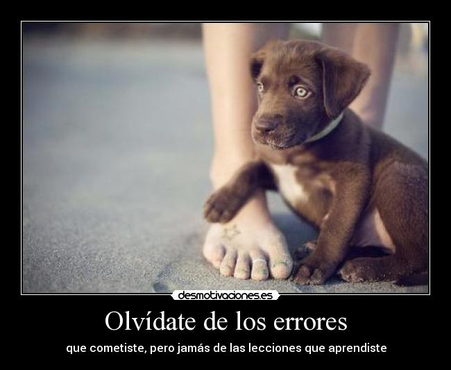Olvídate de los errores -