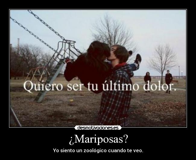 ¿Mariposas? -
