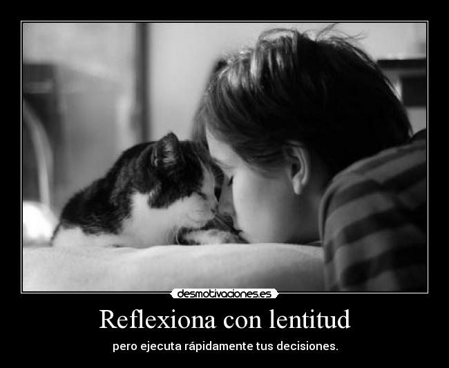 Reflexiona con lentitud - 
