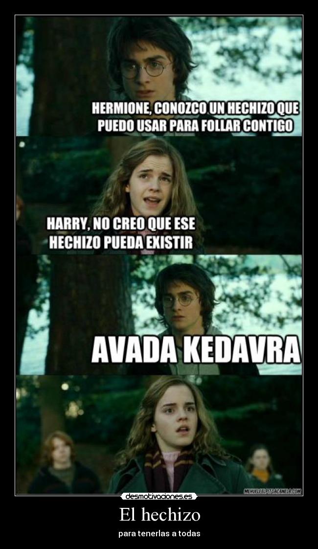 carteles ilovehardstyle hechizo harry potter desmotivaciones