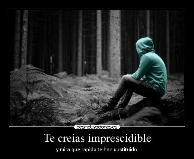 Te creías imprescidible -