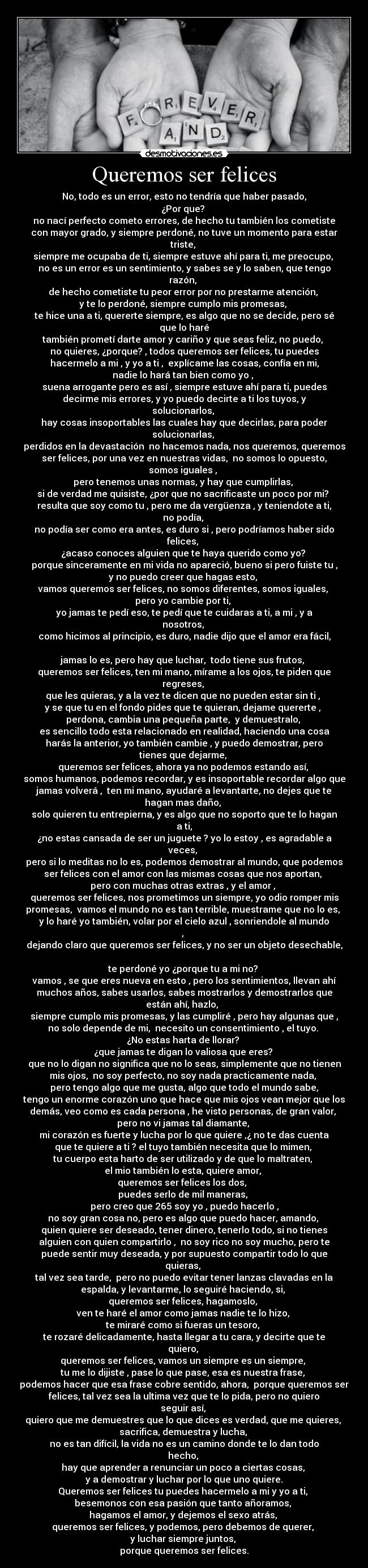 Queremos ser felices - 