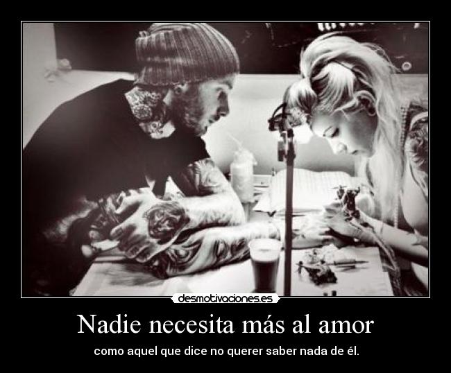 Nadie necesita más al amor - 
