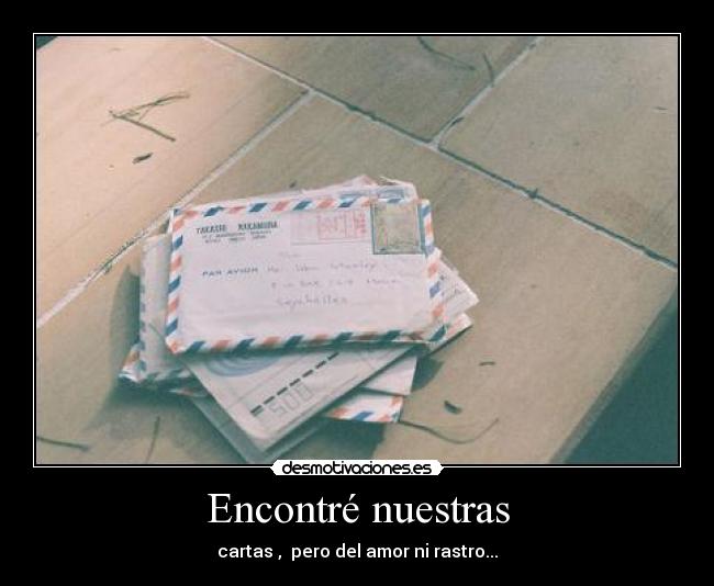 Encontré nuestras - 