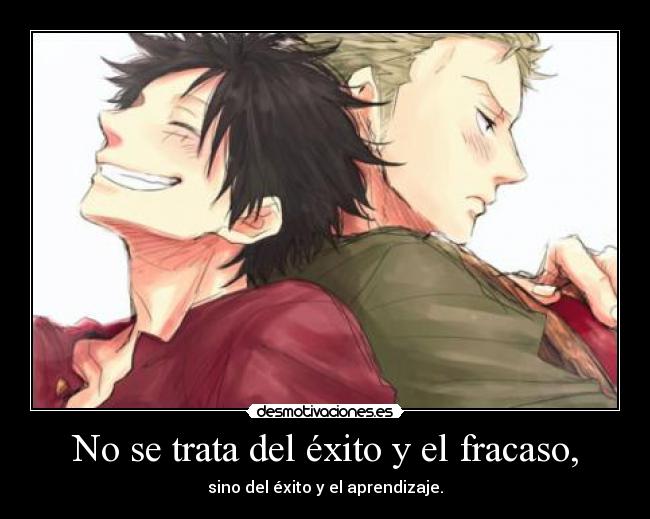 carteles one piece zoro luffy anime desmotivaciones