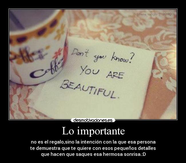 Lo importante - 
