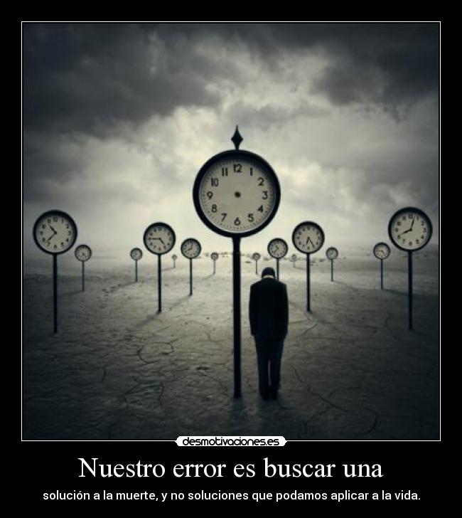 Nuestro error es buscar una -