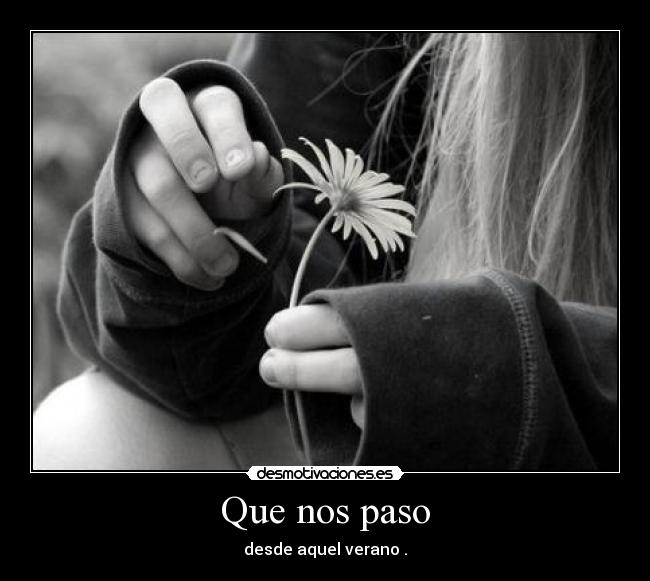 Que nos paso - desde aquel verano .