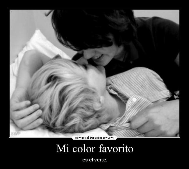 Mi color favorito - es el verte.