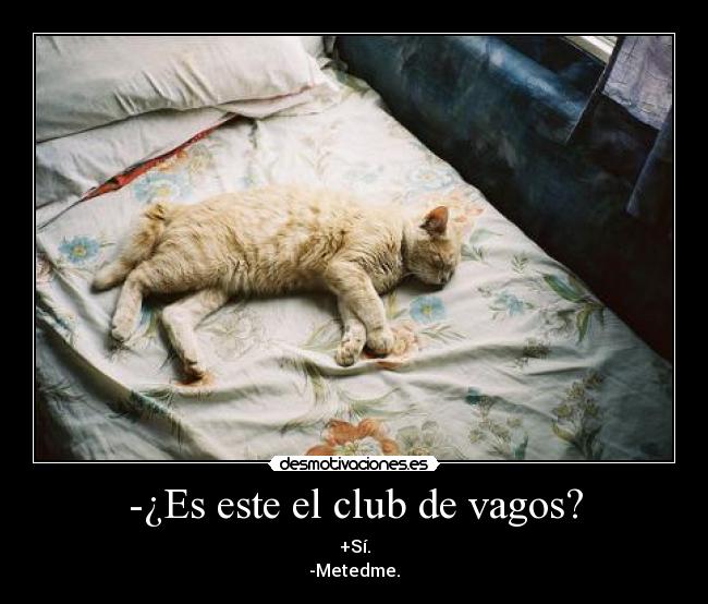 -¿Es este el club de vagos? -
