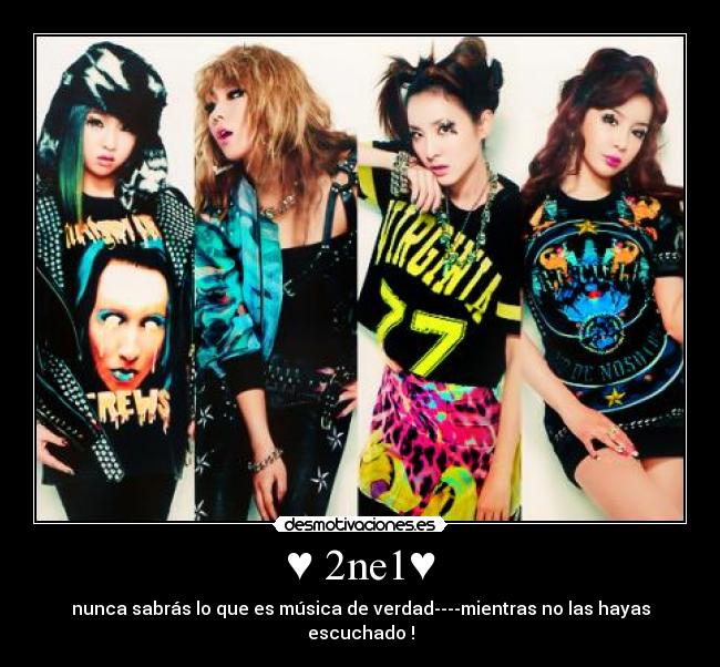 ♥ 2ne1♥ - nunca sabrás lo que es música de verdad----mientras no las hayas escuchado !