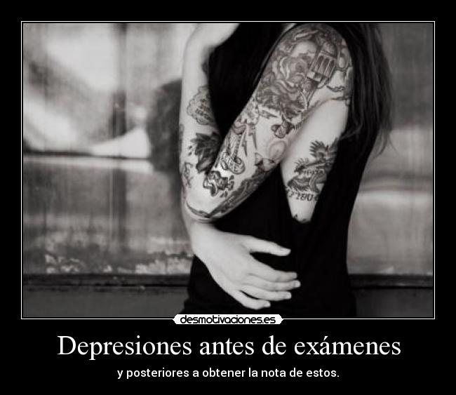Depresiones antes de exámenes -