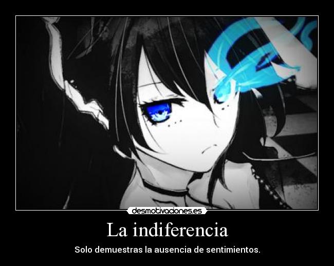 La indiferencia -